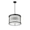 Z-Lite Carnaby Pendant, 5-Light, 18.25 In.W x 11.25 In.H, Matte Black/Clear Ribbed 7504P18-MB - alternate 3